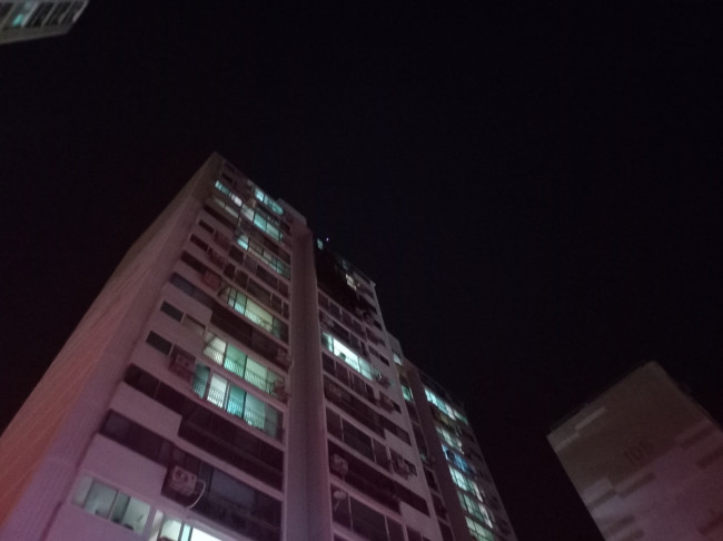 불이 난 아파트