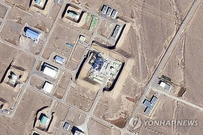 29일(현지시간) 오전 촬영한 이란 셈난주 샤흐루드 우주센터 위성사진