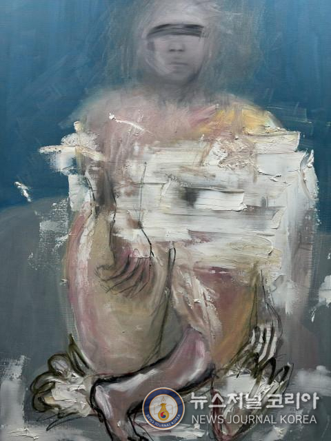 하지원 HA Jiwon Persona2024 Mixed media on canvas116.8 x 91cm