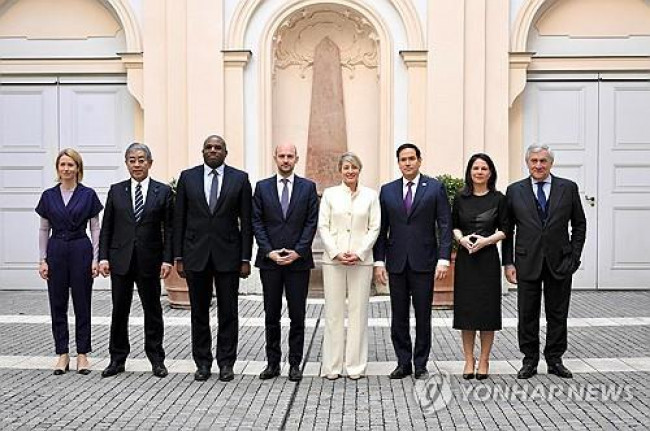 뮌헨에서 모인 G7 외교장관