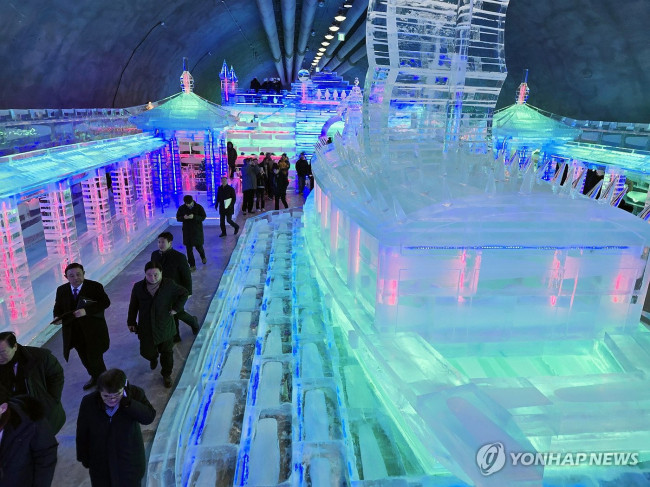 화천산천어축제 얼음조각광장