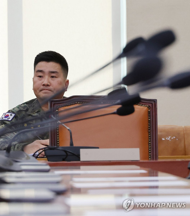 국방위 현안질의 출석한 김현태 707특임단장