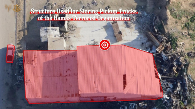 이스라엘군, 하마스 픽업트럭 공격