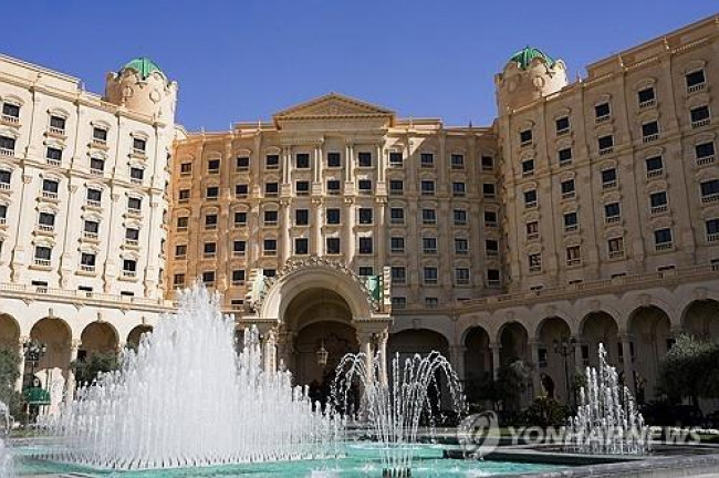 미국 중재로 우크라이나 부분 휴전 실무회담이 열린 사우디아라비아 리야드의 호텔