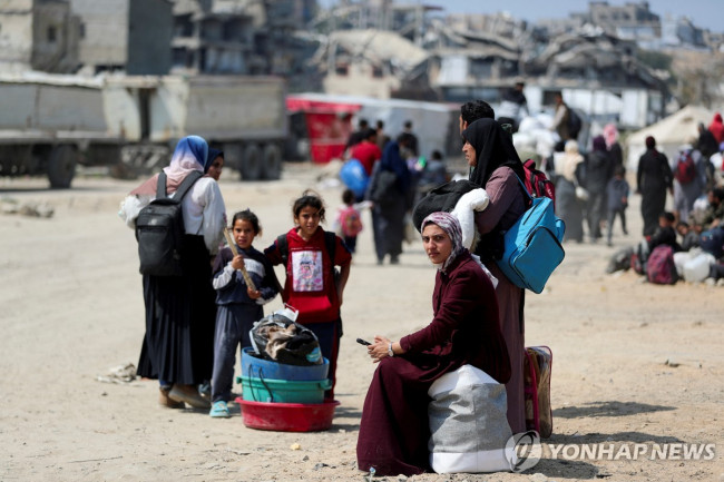 가자지구 주민 또다시 피란길