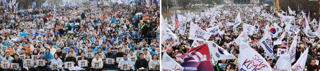 삼일절, 탄핵 찬반 집회