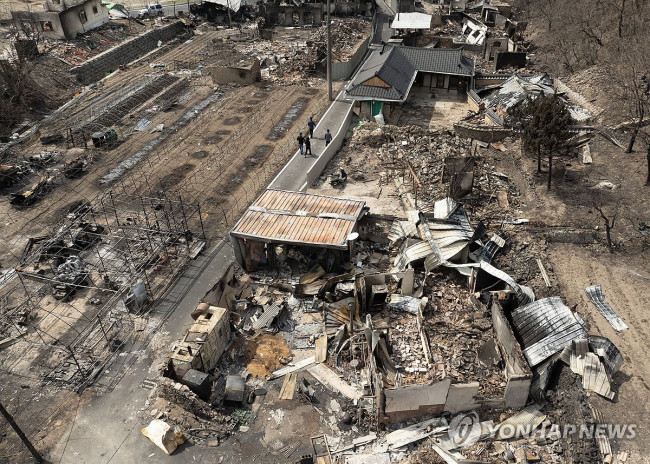 폐허가 된 안동 임하면