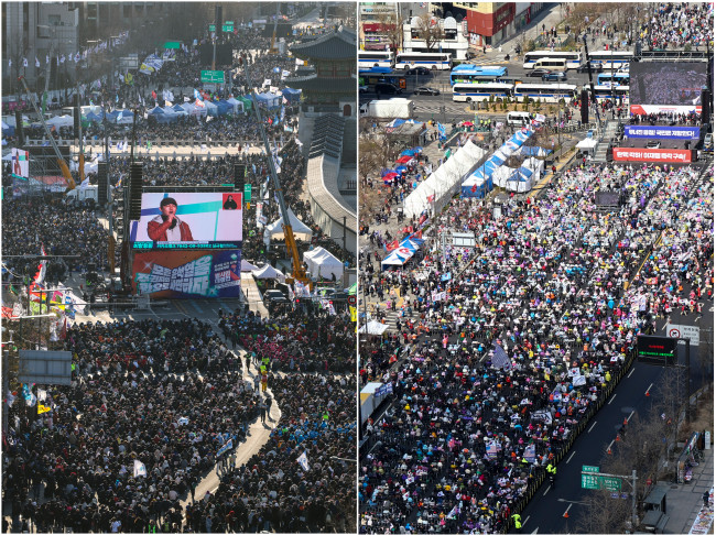 윤석열 대통령 탄핵 찬반 집회