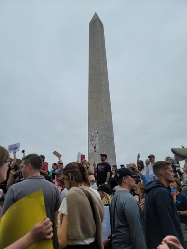 워싱턴 DC에서 열린 反트럼프 시위