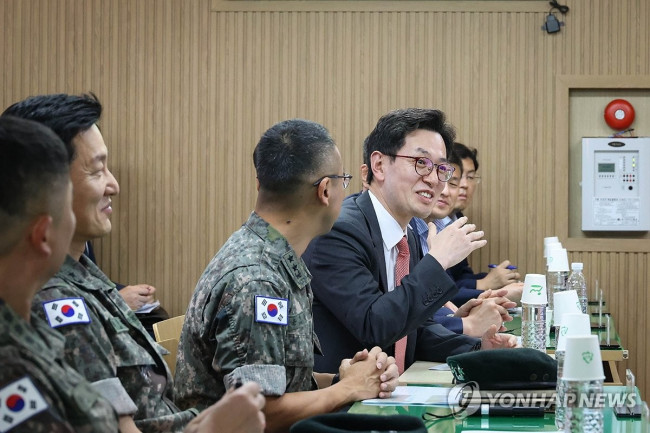 2024년 9월 5일 5사단 신병교육대대 방문한 손영택 국무총리비서실장.