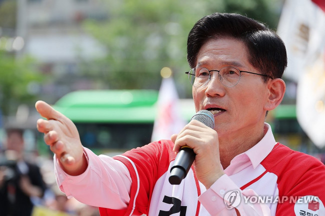 집중유세하는 김문수 후보