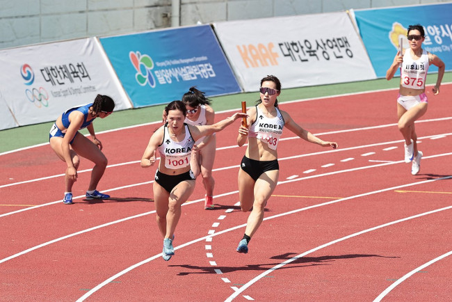 한국 여자 400ｍ 계주팀 앵커 김다은