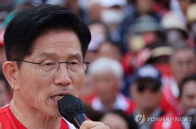 김문수 후보의 유세