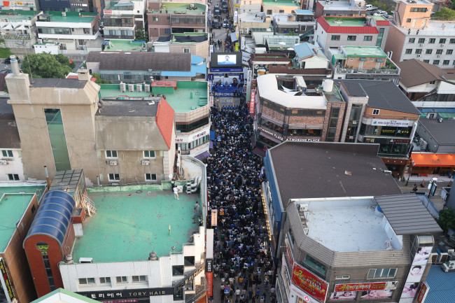 이재명 후보, 천안 유세