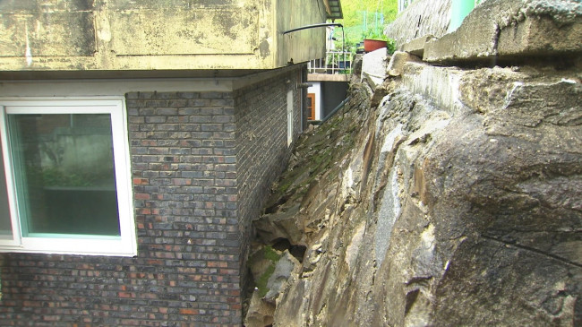 공주 옹벽 붕괴