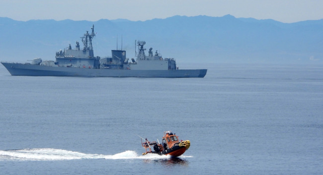 해경·해군·어업관리단 합동훈련