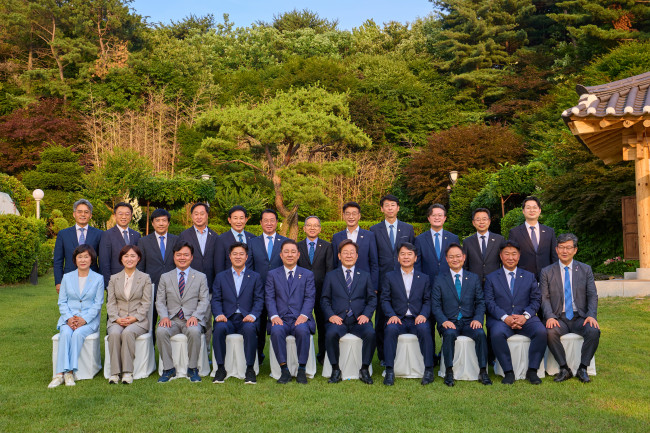 이재명 대통령, 민주당 원내지도부와 만찬