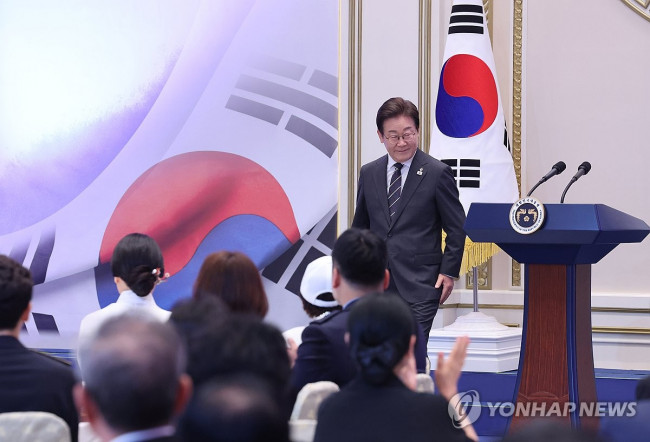 이재명 대통령, 국가유공자 초청 행사