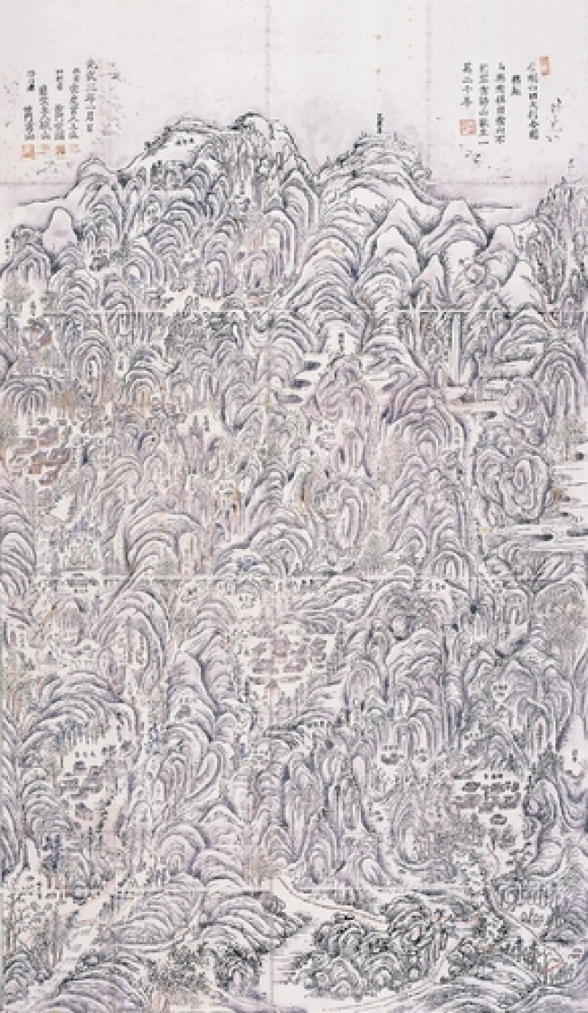 금강산사대찰전도