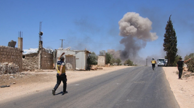 시리아 이들리브 폭발 모습