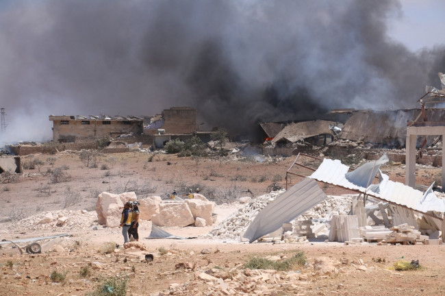 시리아 이들리브 폭발 현장