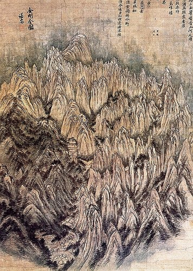 국보 '정선 필 금강전도'