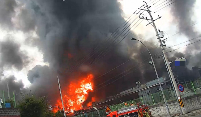 영천 화재 현장