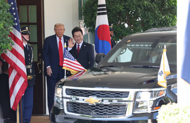 이재명 대통령, 백악관 도착