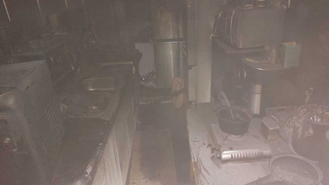 동해 아파트 화재 현장