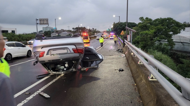 28일 제주시 애월읍 교통사고 현장